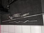 Diverses barres de musculation 28mm avec stop disques, Ophalen, Zo goed als nieuw