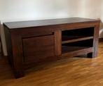 TV meubel in teak, Ophalen, 100 tot 150 cm, Teakhout, Minder dan 100 cm