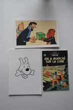 3 cartes Tintin, Enlèvement ou Envoi, Tintin, Utilisé, Image, Affiche ou Autocollant