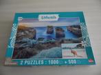 PUZZLE   1000  ET 500  PIÈCES   USHUAÏA     NEUF  GOLIATH, Enlèvement ou Envoi, 500 à 1500 pièces, Neuf, Puzzle