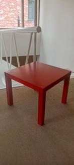 Rood tafeltje 55x55cm, Ophalen, Zo goed als nieuw