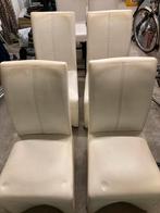 4 stuks eetkamerstoel, Huis en Inrichting, Stoelen, Ophalen, Overige materialen, Gebruikt, Wit