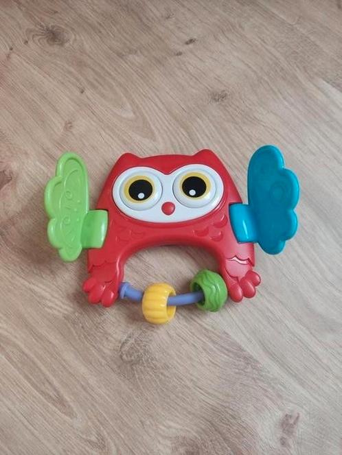 Kiekeboe Uil - rammelaar/bijtring, Kinderen en Baby's, Speelgoed | Babyspeelgoed, Gebruikt, Rammelaar, Ophalen of Verzenden