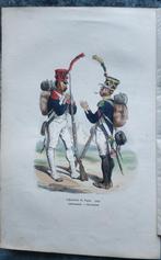Gravure van lijninfanterie 1808 1e keizerrijk Napoleon, Ophalen of Verzenden, Landmacht, Foto of Poster