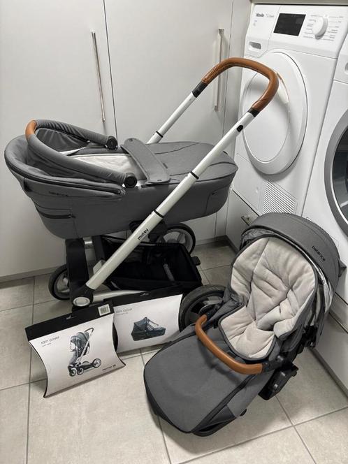 Kinderwagen Mutsy Icon Balance Granite, Kinderen en Baby's, Kinderwagens en Combinaties, Gebruikt, Kinderwagen, Mutsy, Met reiswieg