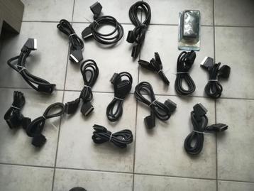 Lot scart kabels 15 stuks verschillende maten beschikbaar voor biedingen