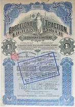 Barcelona Traction Light & Power - une action ordinaire 1932, Postzegels en Munten, Aandelen en Waardepapieren, Ophalen of Verzenden