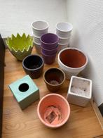 Petits pots de fleurs 16 p, Enlèvement ou Envoi, Moins de 25 cm, Comme neuf, Intérieur