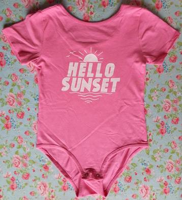 Roze body Zara maat 128, Enlèvement ou Envoi, Neuf, Zara, Fille