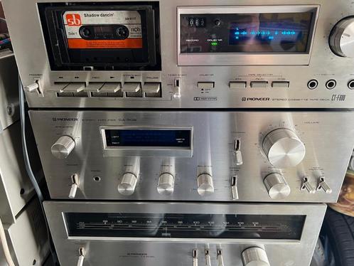 Pioneer vintage stereo met blauw display, Audio, Tv en Foto, Stereoketens, Gebruikt, Cassettedeck, Pioneer, Losse componenten