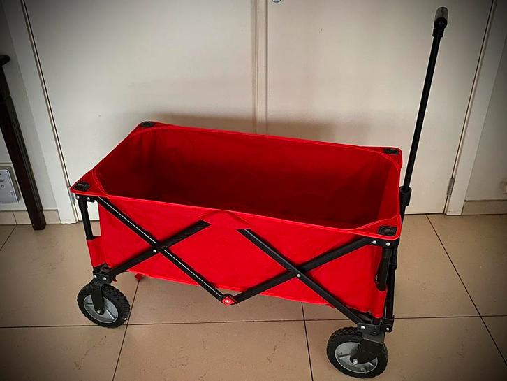 Opvouwbare Bolderkar - 🔴 LUXE, Caravanes & Camping, Chariots, Comme neuf, Pliable, Enlèvement