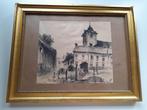 houtskooltekening Baisy Thy ( genappe) fFerdinand Jorwitz, Ophalen of Verzenden