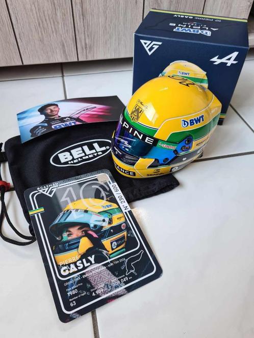 F1 1/2 helm Pierre Gasly 2024 Imola GP "Senna"  ** NIEUW **, Collections, Marques automobiles, Motos & Formules 1, Neuf, ForTwo