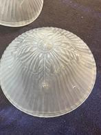 Art deco hanglampen 10 stuks melkglas (43 cm), Antiek en Kunst, Ophalen