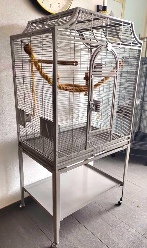 Papegaaien/parkietenkooi, Dieren en Toebehoren, Vogels | Hokken en Kooien, Zo goed als nieuw, Vogelkooi, Metaal, Ophalen