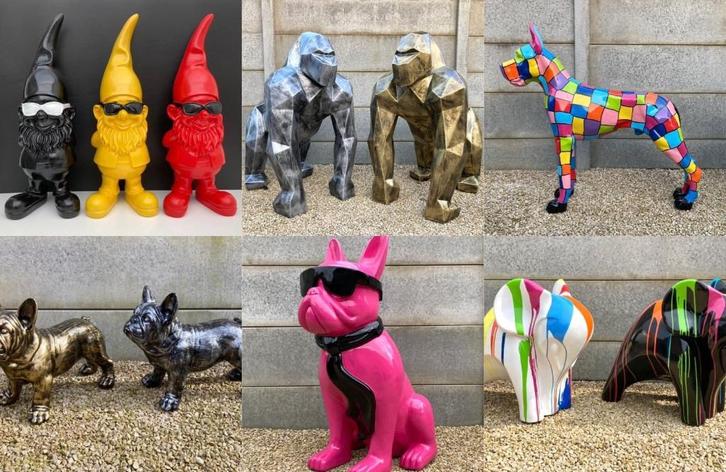 Tuinbeelden / deco beelden MET GROTE KORTING - STOPZETTING !, Tuin en Terras, Tuinbeelden, Nieuw, Overige typen, Overige materialen