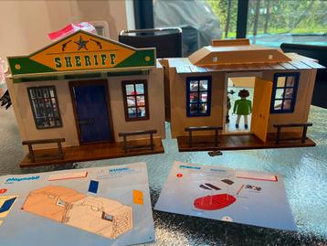 Playmobil la maison du sherif et sa prison + bateau pirate beschikbaar voor biedingen