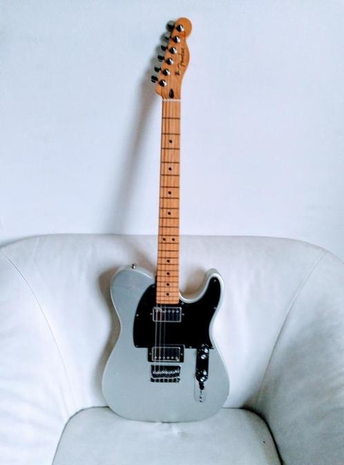 Fender telecaster Silver blacktop MIM, Muziek en Instrumenten, Snaarinstrumenten | Gitaren | Elektrisch, Gebruikt, Solid body