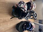 Adamex Porto Flowers 3in1, Kinderen en Baby's, Zo goed als nieuw, Combiwagen, Verstelbare duwstang, Ophalen