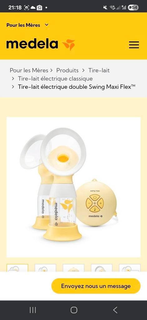 Medela maxi flex swing double tire lait, Kinderen en Baby's, Babyvoeding en Toebehoren, Zo goed als nieuw, Ophalen