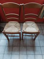 2 Chaises bois massif, Enlèvement, Utilisé, Bois, Deux