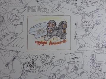 PANAMARENKO / COPYRIGHT / KLEURZEEFDRUK / 45x60cm / SIG  beschikbaar voor biedingen