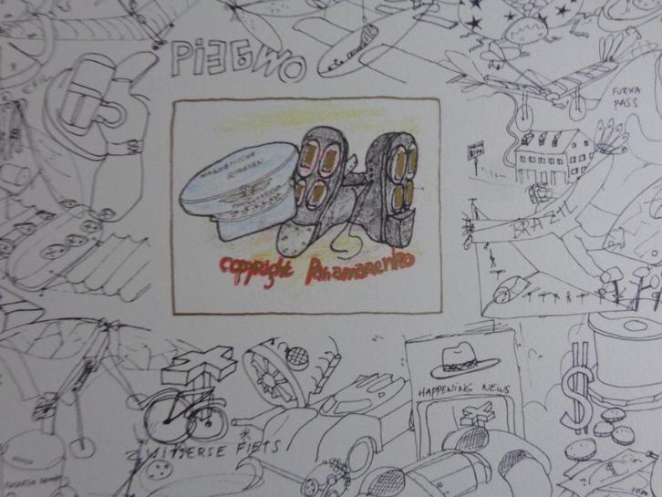 PANAMARENKO / COPYRIGHT / KLEURZEEFDRUK / 45x60cm / SIG, Antiek en Kunst, Kunst | Litho's en Zeefdrukken, Ophalen