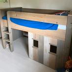 Mooie half hoogslaper van Bopita stijgerhout 90 x 200, Ophalen, Zo goed als nieuw, Hoogslaper