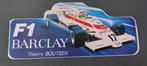 Sticker autocollant formule 1 Barclay Thierry Boutsen Arrows, Ophalen of Verzenden, Gebruikt