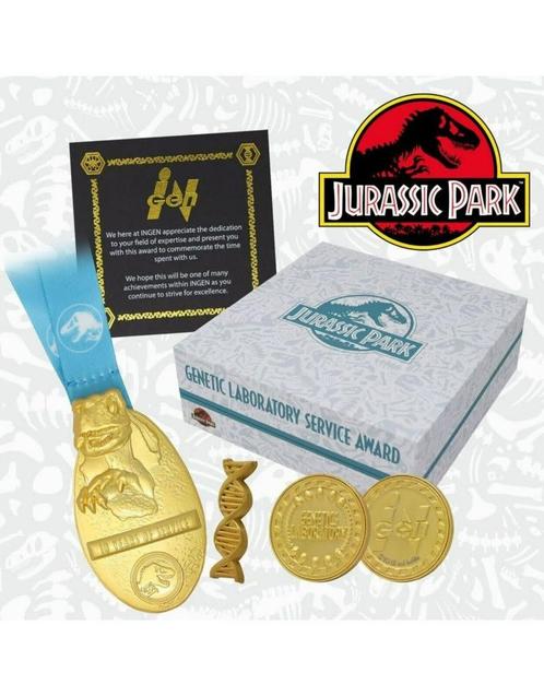 Jurassic Park Genetics Division Award 24K Goud verguld, Collections, Cinéma & Télévision, Neuf, Film, Enlèvement ou Envoi