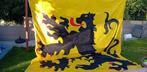Grote Vlaamse Leeuw Vlag 300 x 350 cm. Volledig ingestikt, Ophalen of Verzenden, Gebruikt