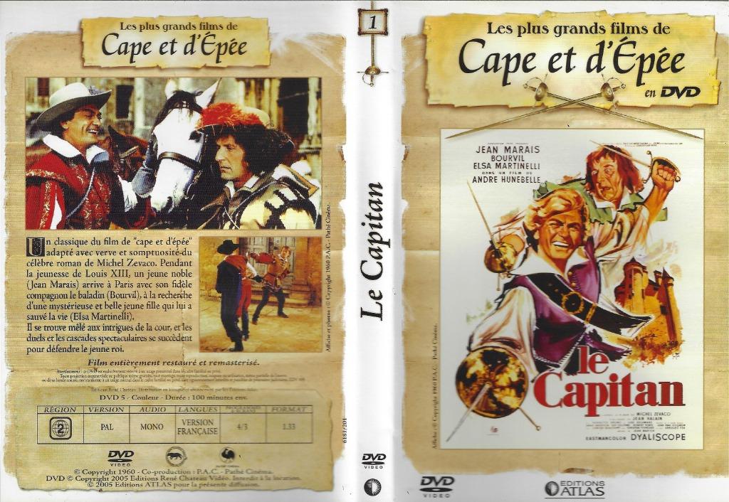 Le DVD Le Capitan de André Hunebelle, Tous les âges, Enlèvement ou Envoi, Comme neuf