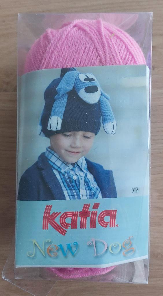 Roze en paarse „New Dog” kit van Katia, Hobby en Vrije tijd, Breien en Haken, Nieuw, Breien, Wol of Garen, Ophalen of Verzenden