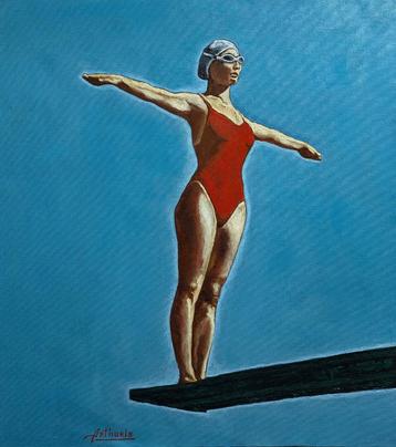 “Ik zal het doen!!!…” Schilderij    beschikbaar voor biedingen