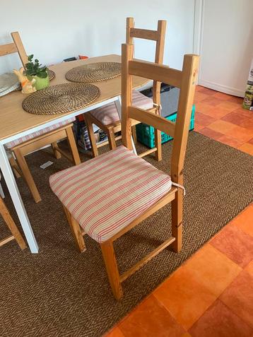 4 stoelen ikea ivar, Enlèvement, Comme neuf