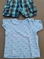 blauw t-shirt met fietsen, Besties, 92, Ophalen of Verzenden, Zo goed als nieuw