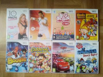 Wii games, spelletjes aan bodemprijzen van 2€ tot 25€  beschikbaar voor biedingen