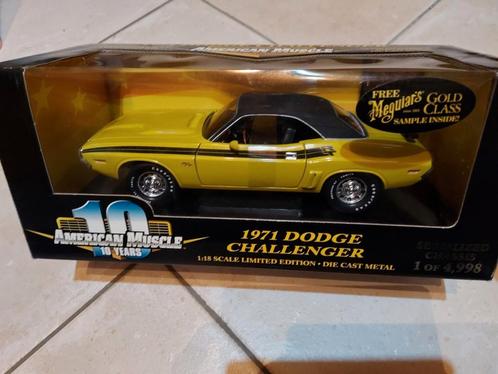 Ertl Dodge Challenger 1971, Hobby & Loisirs créatifs, Voitures miniatures | 1:18, Comme neuf, ERTL, Enlèvement ou Envoi