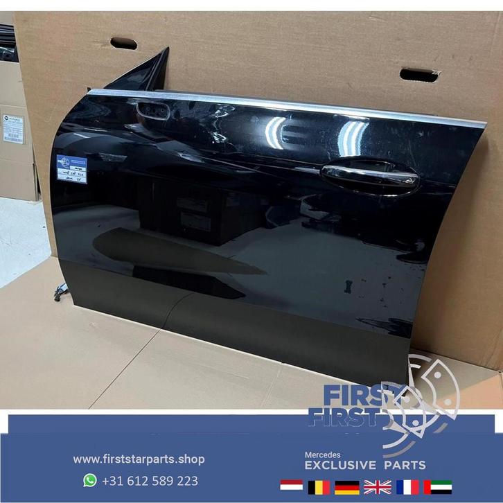 W118 C118 X118 CLA DEUR PORTIER ZWART COMPLEET LINKSVOOR Mer, Auto-onderdelen, Carrosserie, Deur, Mercedes-Benz, Voor, Links, Gebruikt