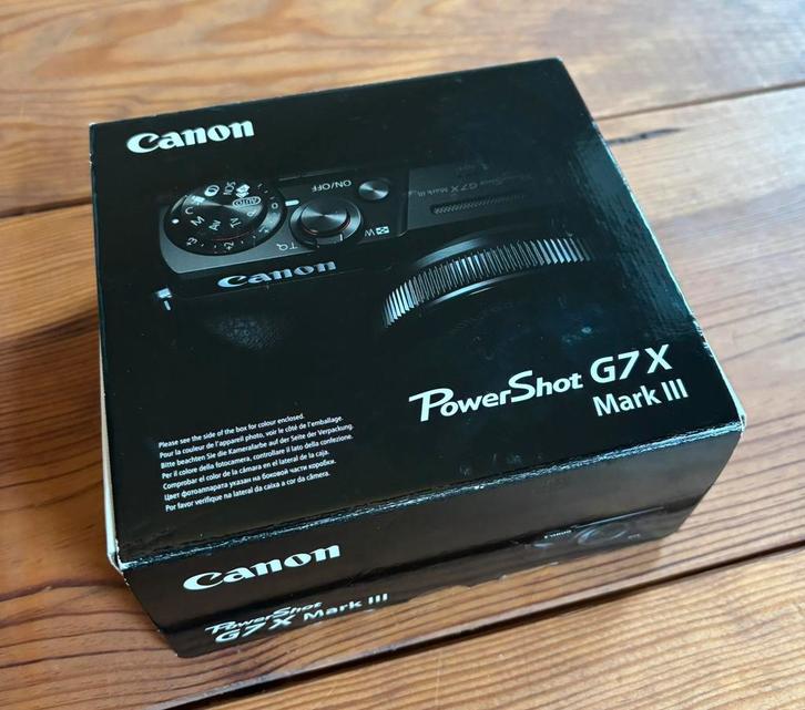 Canon PowerShot G7 X Mark 3, TV, Hi-fi & Vidéo, Appareils photo numériques, Neuf, Compact, Canon, 4 à 7 fois, Enlèvement