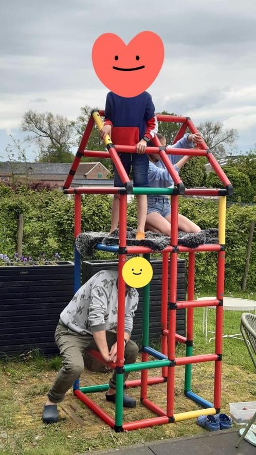 Quadro speelset compleet, Kinderen en Baby's, Speelgoed | Buiten | Speeltoestellen, Zo goed als nieuw, Klimwand, Aanbouwonderdeel