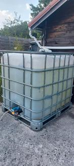Regenton 1000 liter met kraantje, klaar voor gebruik, Tuin en Terras, Regentonnen, Ophalen, Zo goed als nieuw, Met kraantje