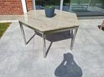 Marmeren tuintafel voor 6 personen, Tuin en Terras, Ophalen, Zo goed als nieuw