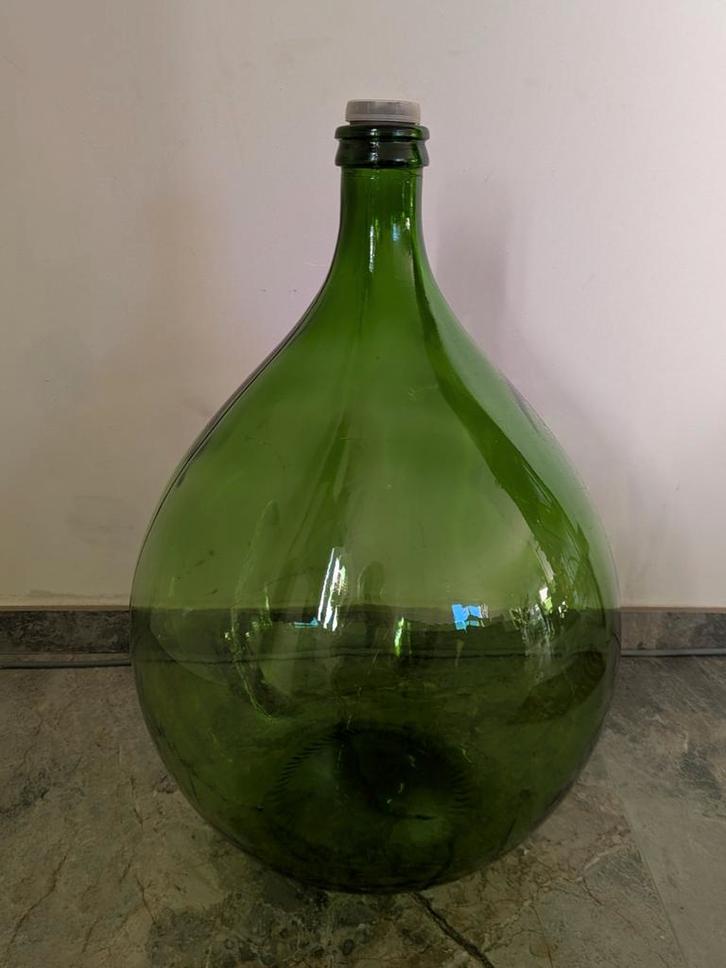 Decoratieve vaas/ gistingsfles/ dame jeanne, Antiek en Kunst, Antiek | Glaswerk en Kristal, Ophalen