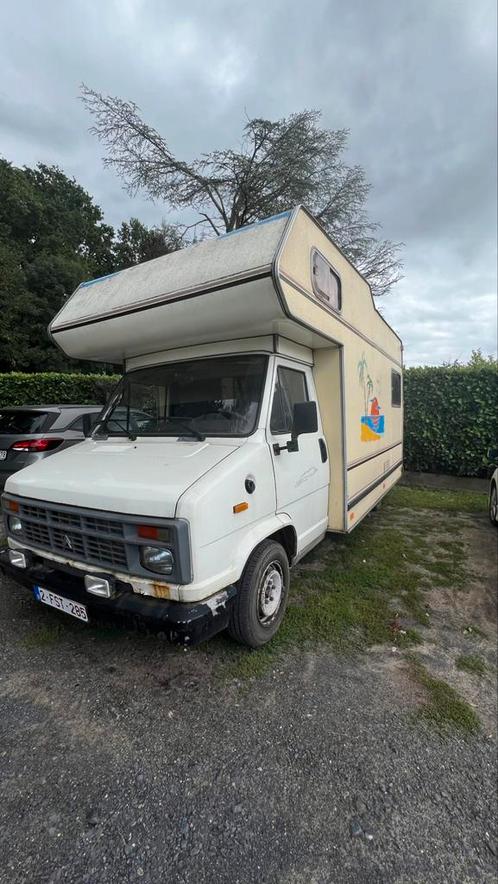 Oldtimer Citroën mobilhome, Caravans en Kamperen, Mobilhomes, Particulier, tot en met 4, Alkoof, Overige merken, Diesel, Douche