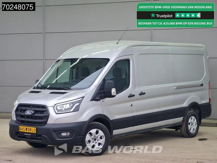 Ford Transit 165pk Automaat Limited Dubbele schuifdeur L3H2, Auto's, Bestelwagens en Lichte vracht, Bedrijf, Te koop, Achteruitrijcamera