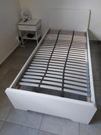 Ikea eenpersoonsbed met lattenbodem, Huis en Inrichting, Slaapkamer | Bedden, Ophalen, Gebruikt, Wit