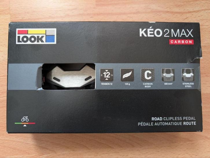 LOOK KEO 2 MAX Carbon pedalen, Fietsen en Brommers, Fietsonderdelen, Nieuw, Racefiets, Crankstel of Pedalen, Ophalen