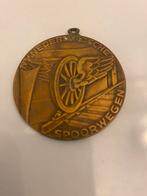 Bronzen penning N.V.Nedelandsche Spoorwegen medaille., Ophalen of Verzenden