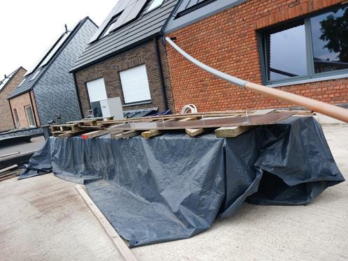 dakspanten 23 cm, Doe-het-zelf en Bouw, Hout en Planken, Zo goed als nieuw, Plank, 300 cm of meer, 25 tot 50 mm, Geïmpregneerd